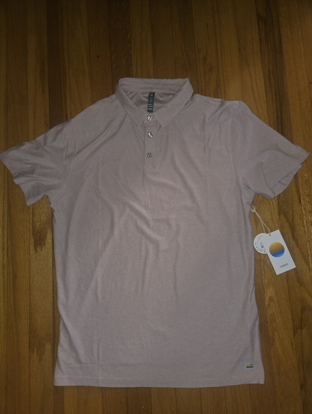 Vuori Men's Short Sleeve Polo in Dusty Mauve